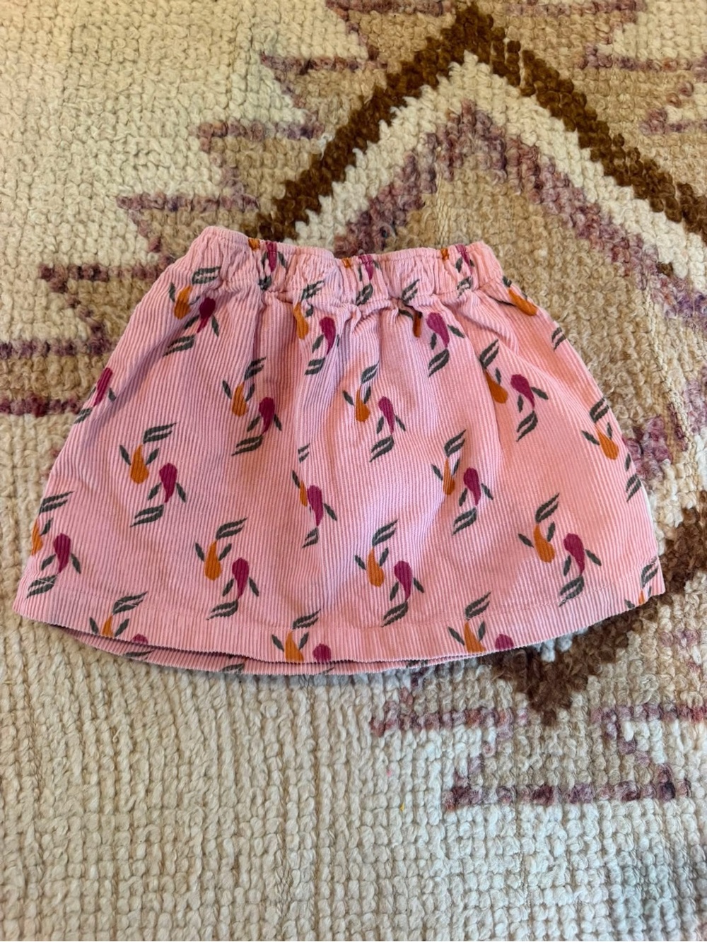 Piupiuchick Pink Corduroy Skirt